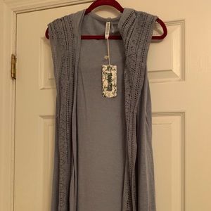 Gray vest NWT